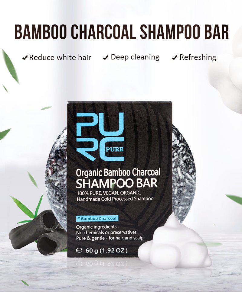 Beauty - Hair care - oil - dryer -  Mask - cream - Bamboo Charcoal Shampoo Bar