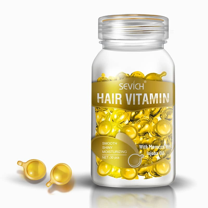 Vitamin Keratin Capsule - Hair Oil Curling Iron Damaged Hair BiBa Store